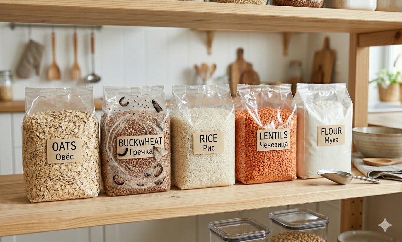 Моль в крупах: Полное руководство по герметизации кухни и спасению запасов